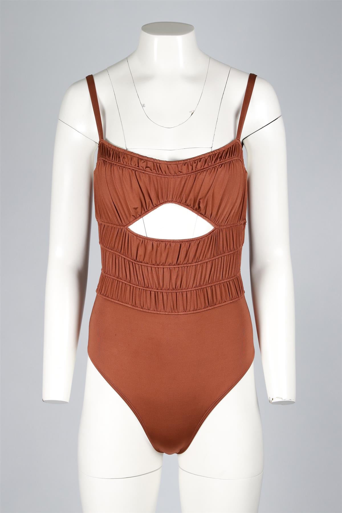 PEONY BROWN SWIMSUIT LARGE