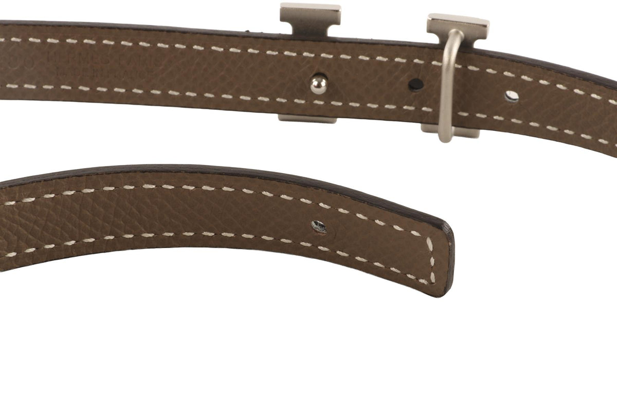 HERMÈS BLACK 2024 13 MM LEATHER WAIST BELT 75 CM