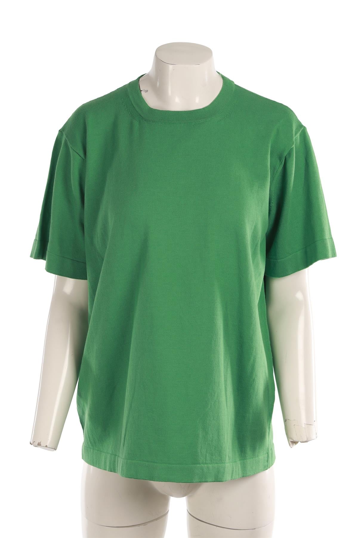 &DAUGHTER GREEN COTTON T-SHIRT XSMALL