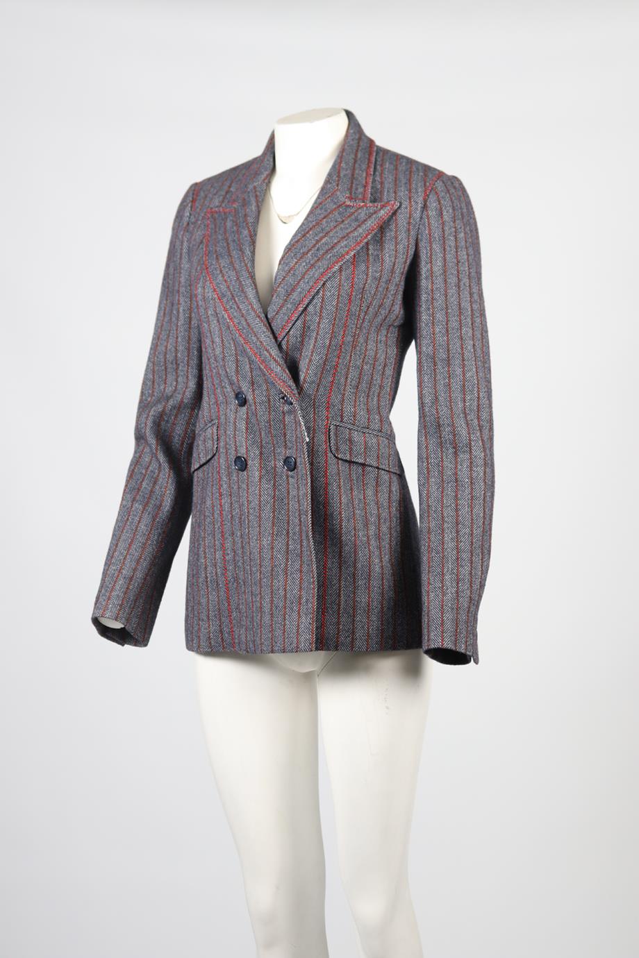 GABRIELA HEARST WOOL AND CASHMERE BLEND BLAZER IT 38 UK 6