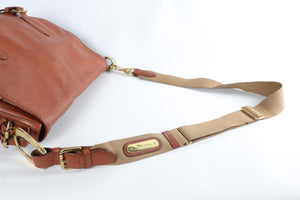 RALPH LAUREN BROWN LEATHER SHOULDER BAG