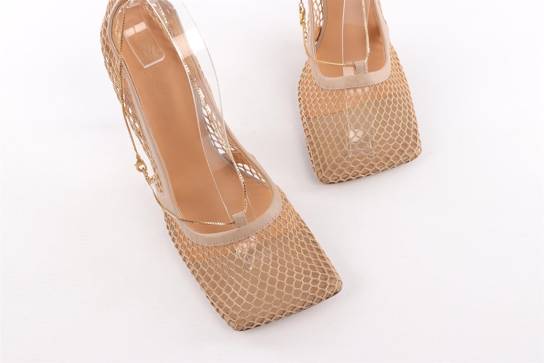 BOTTEGA VENETA BEIGE MESH PUMPS EU 40 UK 7 US 10