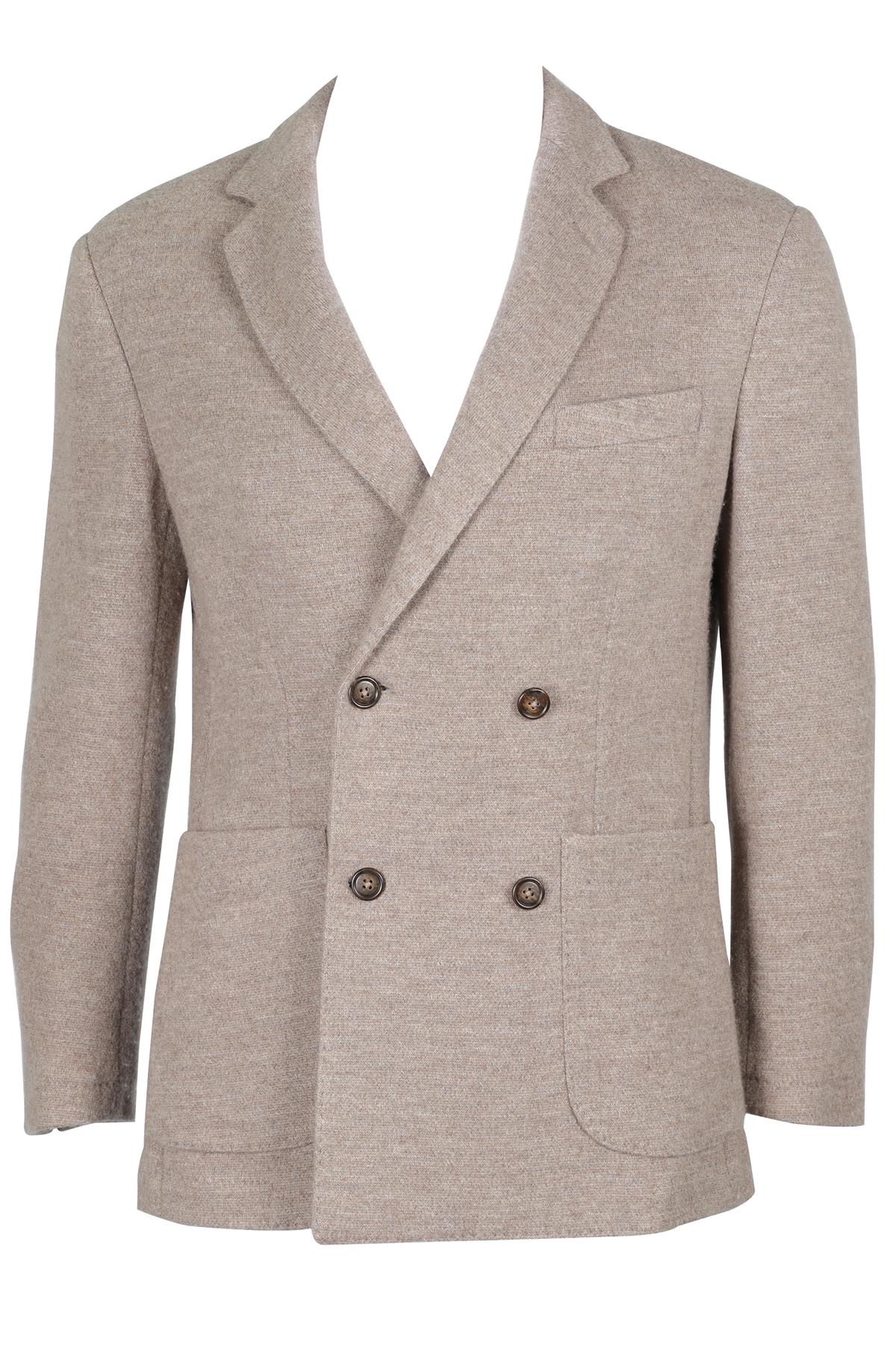 THOM SWEENEY TAUPE MEN'S CASHMERE BLAZER LARGE