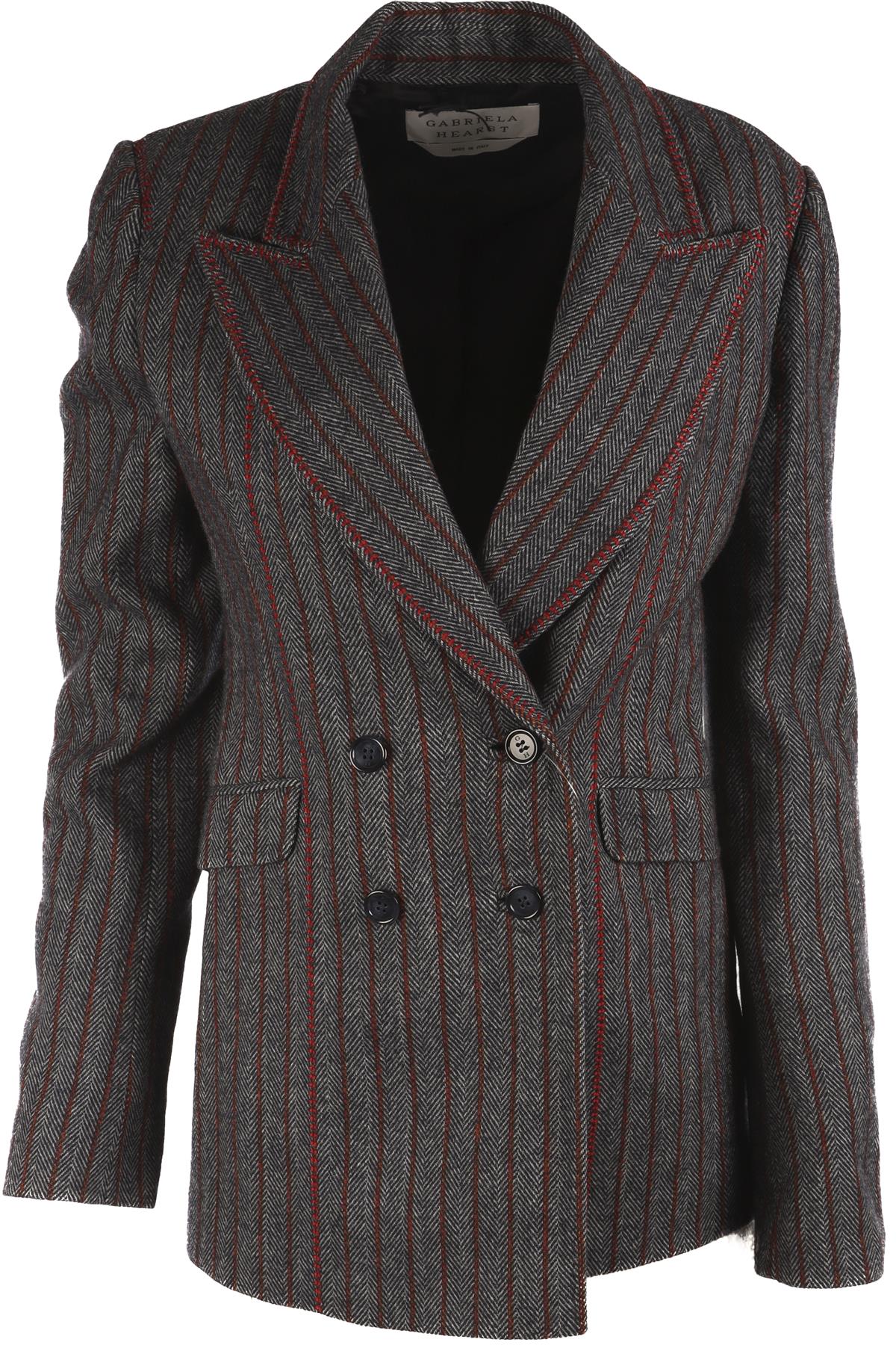 GABRIELA HEARST BLUE WOOL BLAZER IT 38 UK 6