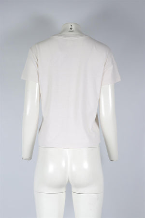 RE/DONE WHITE COTTON T-SHIRT MEDIUM
