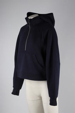 LULULEMON NAVY COTTON HOODIE MEDIUM/LARGE