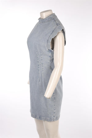 ISABEL MARANT BLUE DENIM MINI DRESS FR 38 UK 10