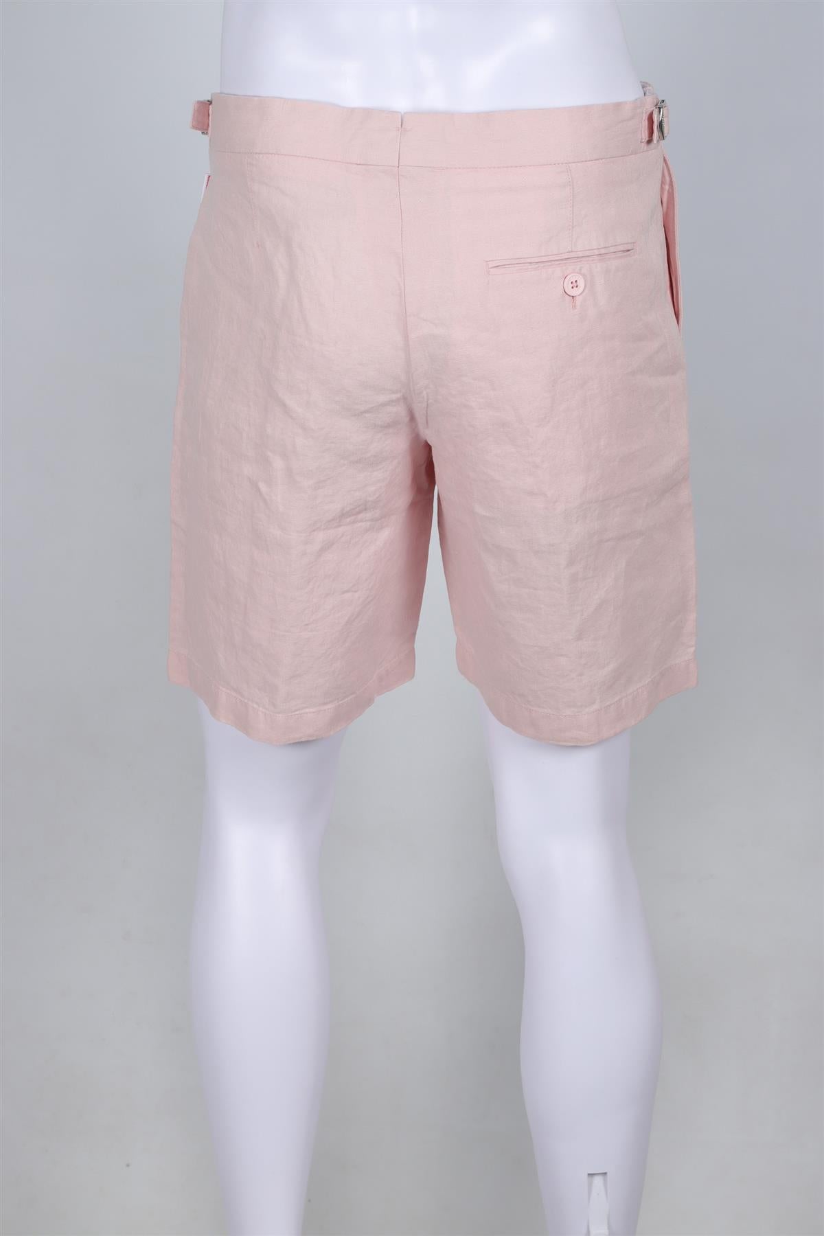 ORLEBAR BROWN PINK MEN'S LINEN SHORTS UK/US WAIST 32