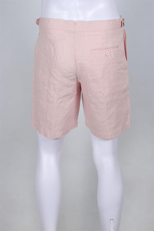 ORLEBAR BROWN PINK MEN'S LINEN SHORTS UK/US WAIST 32