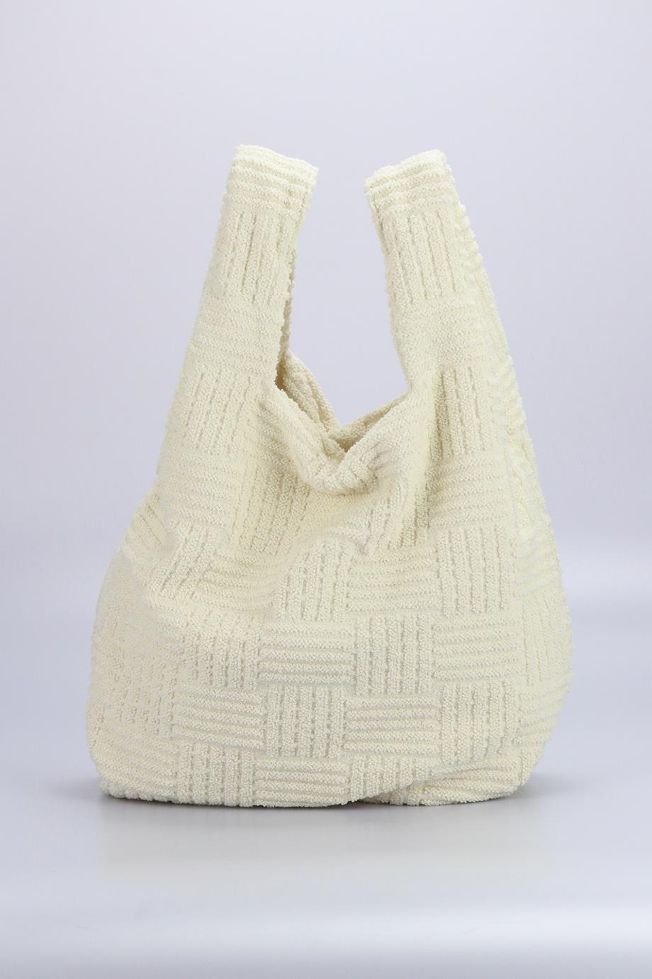 BOTTEGA VENETA TERRY CLOTH TOTE BAG