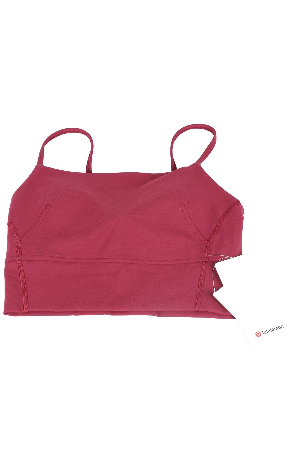 LULULEMON BURGUNDY SPORTS BRA US 4 UK 8