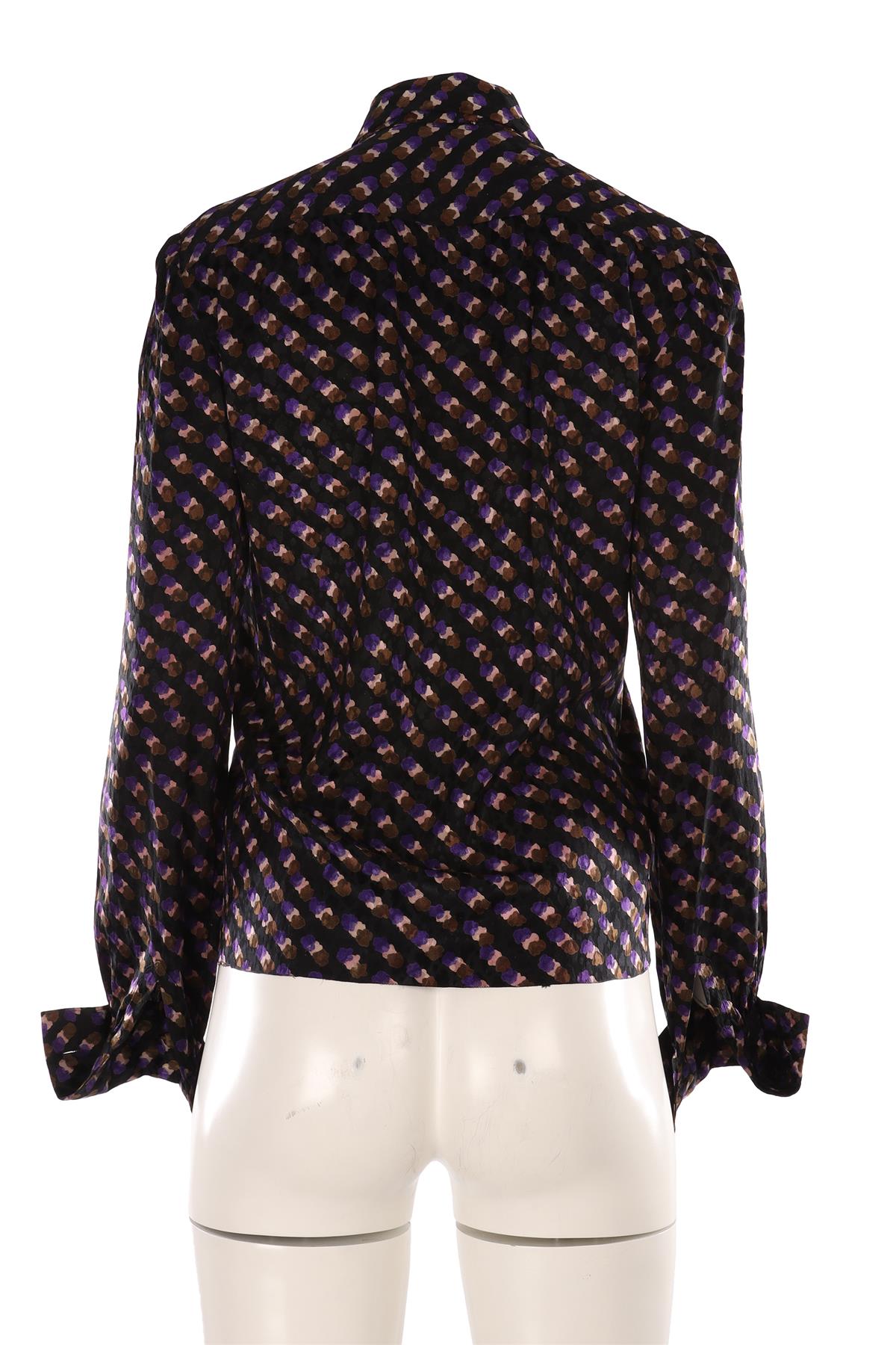 CHRISTIAN DIOR MULTI 1976 SILK SHIRT SMALL