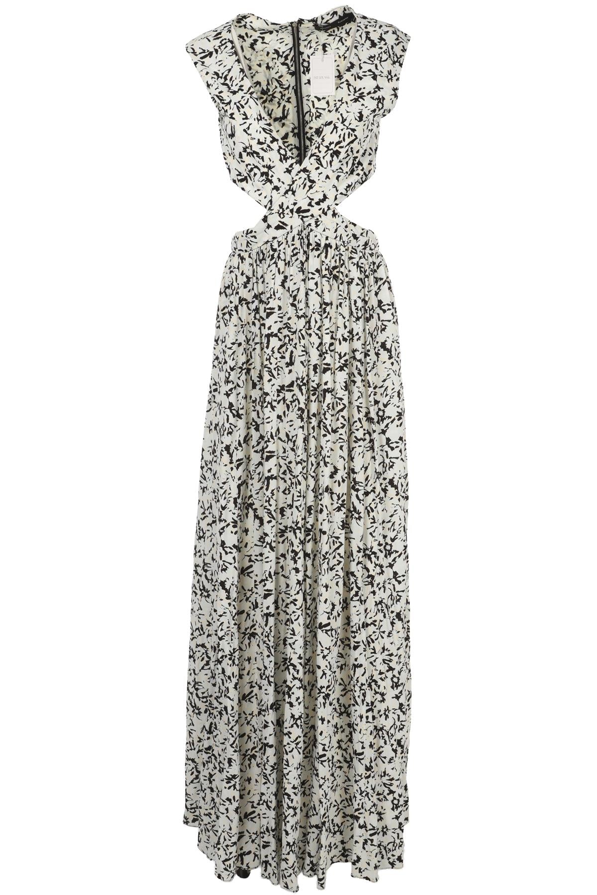 PROENZA SCHOULER MULTI CREPE MAXI DRESS US 6 UK 10