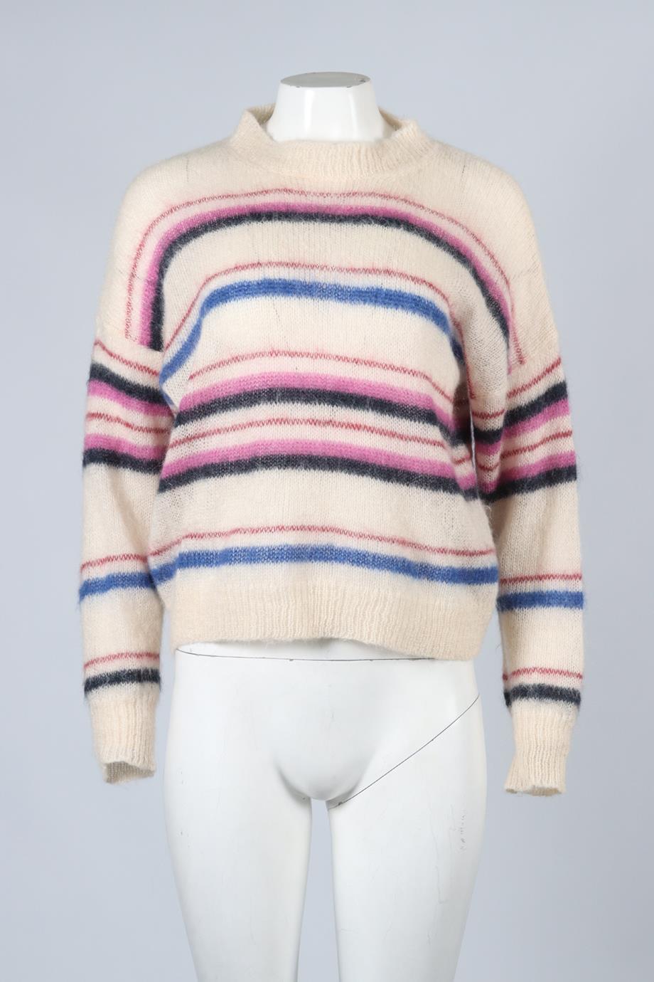 ISABEL MARANT ÉTOILE STRIPED WOOL BLEND SWEATER FR 34 UK 6
