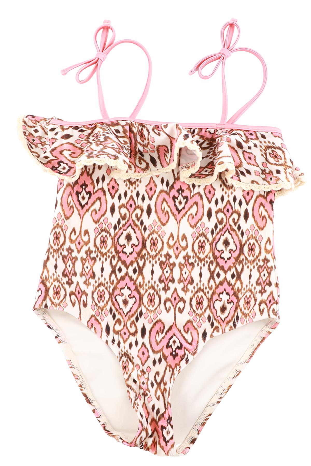 ZIMMERMANN BROWN KIDS GIRLS SWIMSUIT 6 YEARS