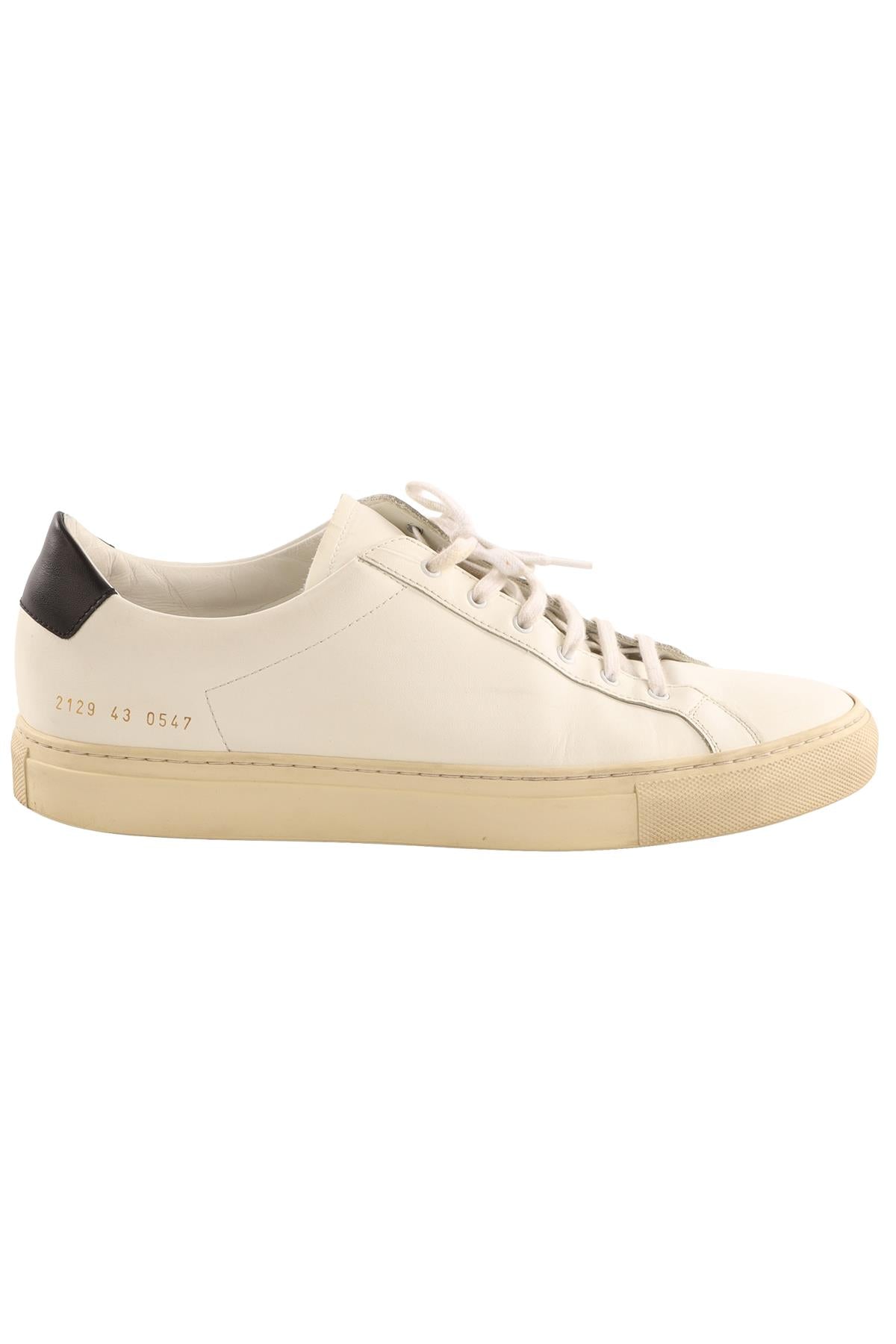 COMMON PROJECTS WHITE LEATHER MEN'S SNEAKERS UK 9 EU 43