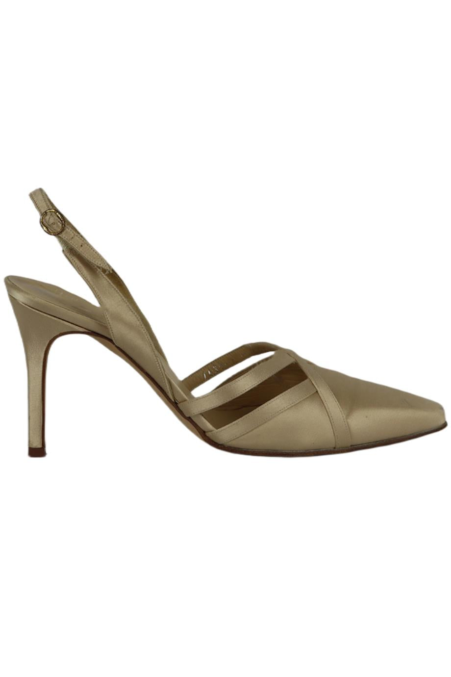 GINA SATIN SLINGBACK PUMPS EU 38.5 UK 5.5 US 8.5