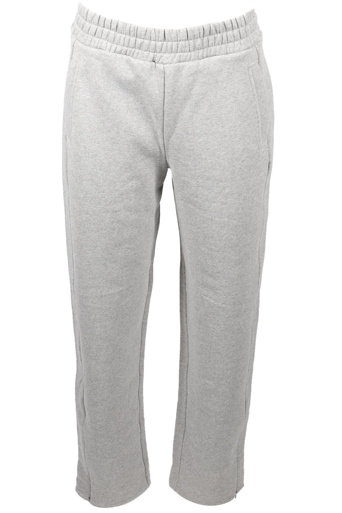 ME+EM GREY COTTON BLEND STRAIGHT LEG PANTS UK 8