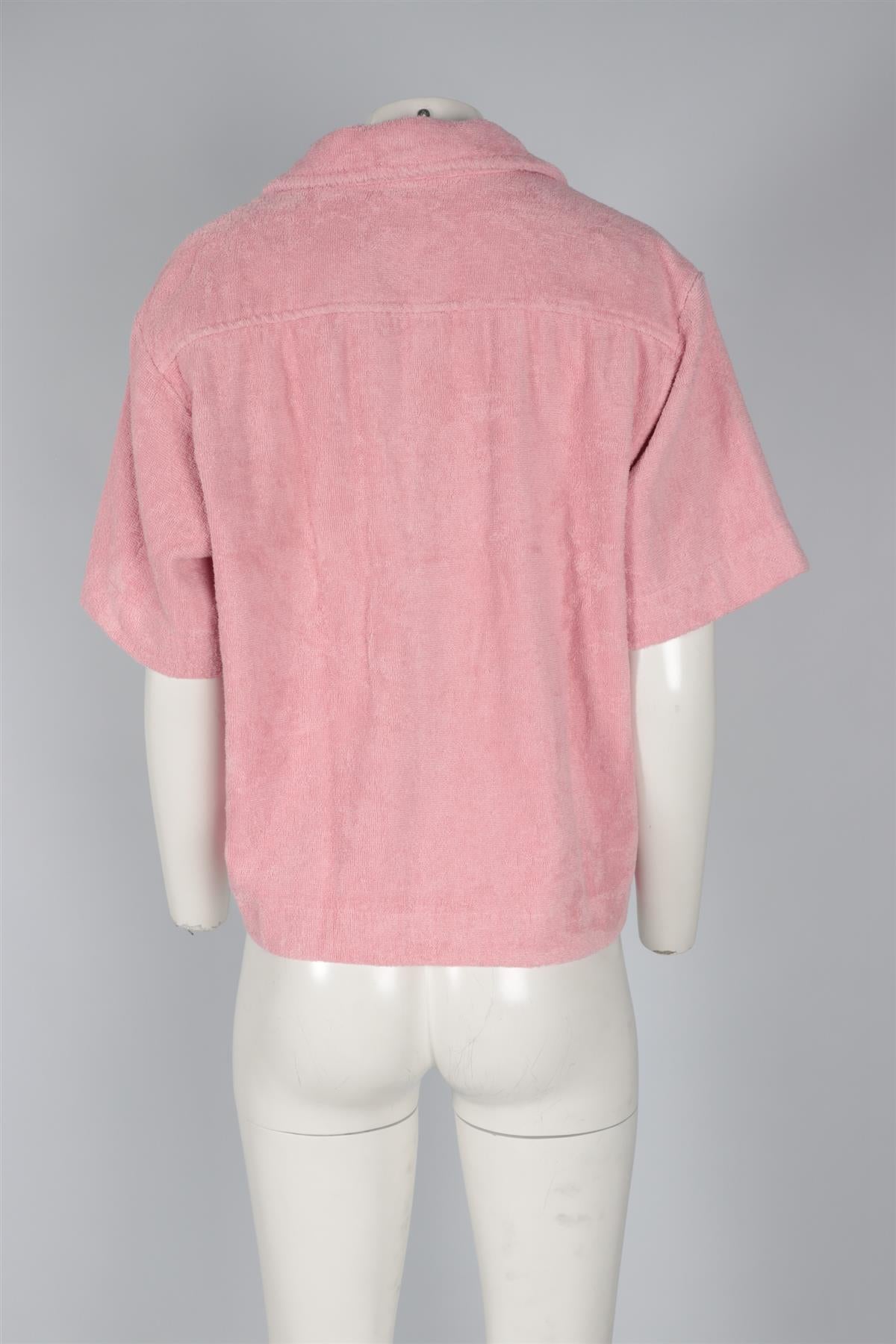TERRY PINK COTTON SHIRT SMALL