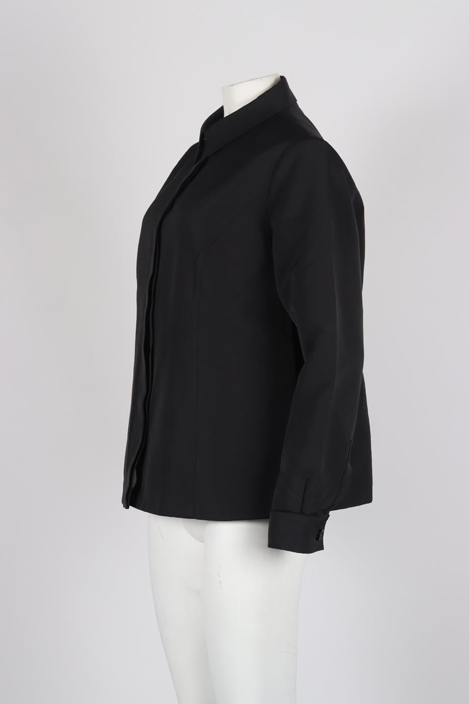 MARINA RINALDI COTTON AND SILK BLEND SHIRT UK 18