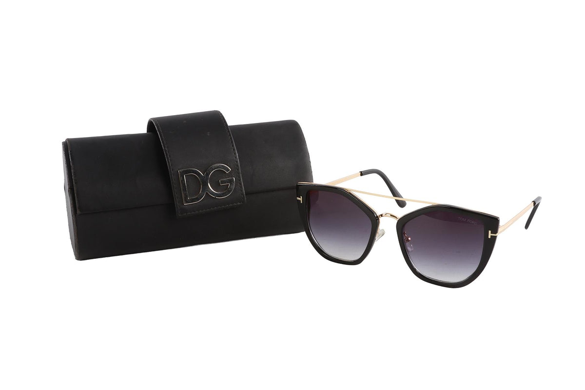 TOM FORD BLACK CAT EYE ACETATE SUNGLASSES