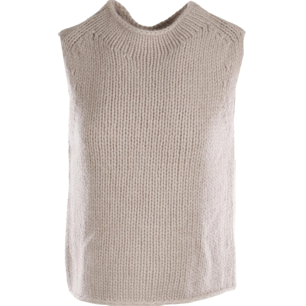 IRIS VON ARNIM GREY CASHMERE VEST SMALL