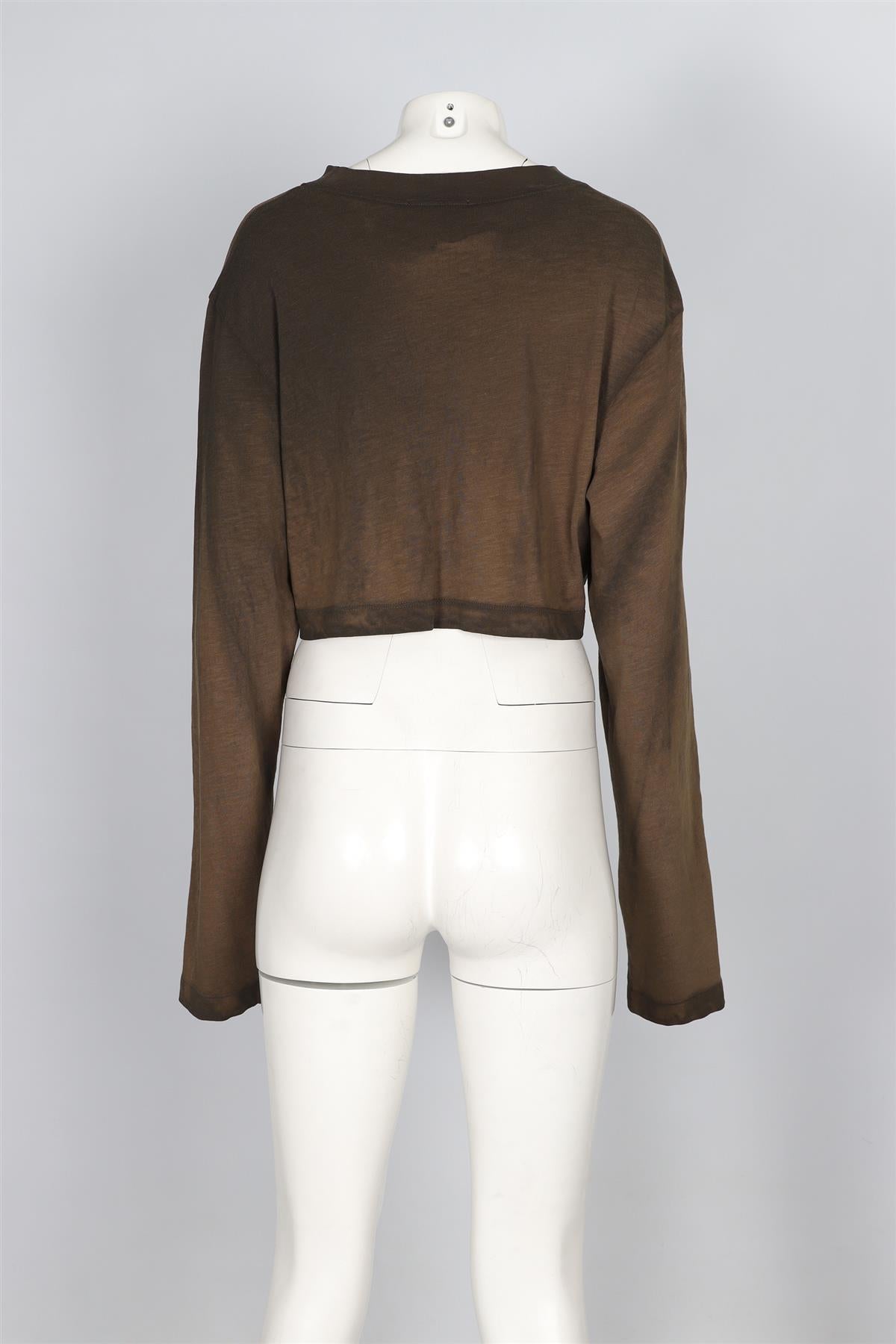 COTTON CITIZEN BROWN COTTON TOP MEDIUM