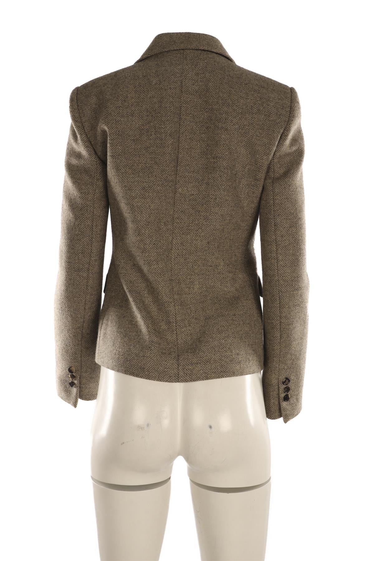 LOEWE BROWN WOOL BLAZER FR 38 UK 10