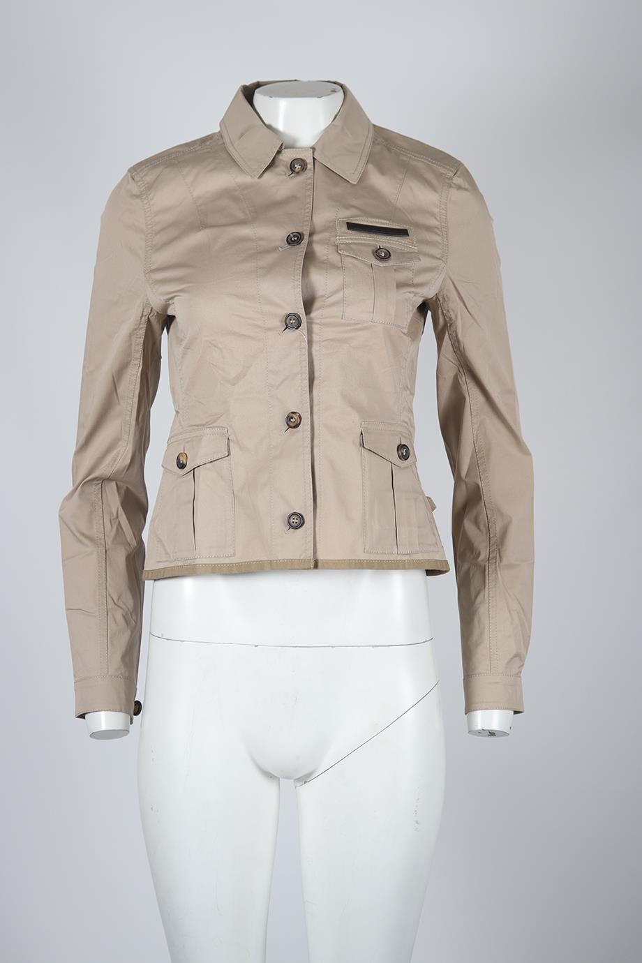 PRADA COTTON BLEND JACKET IT 42 UK 10