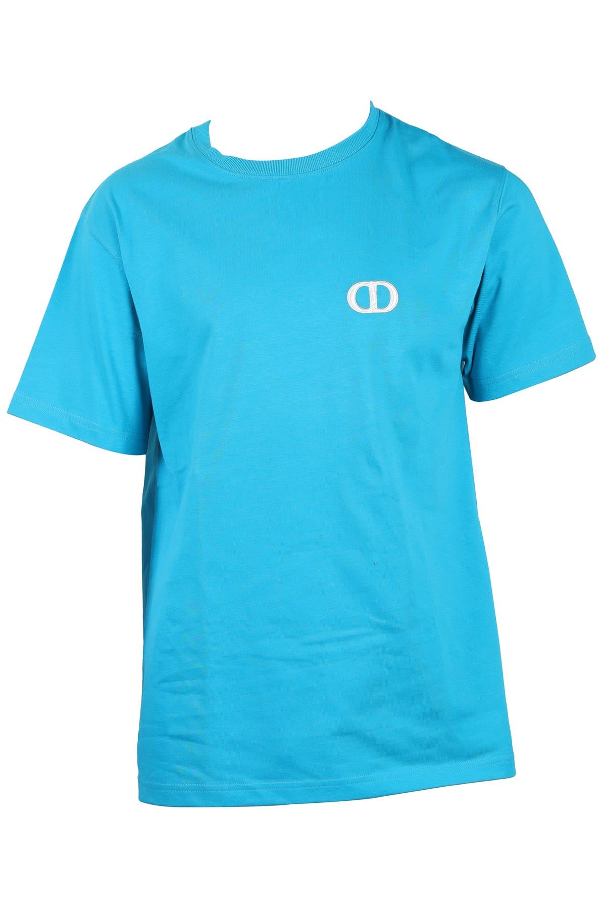 CHRISTIAN DIOR BUE MEN'S COTTON T-SHIRT MEDIUM