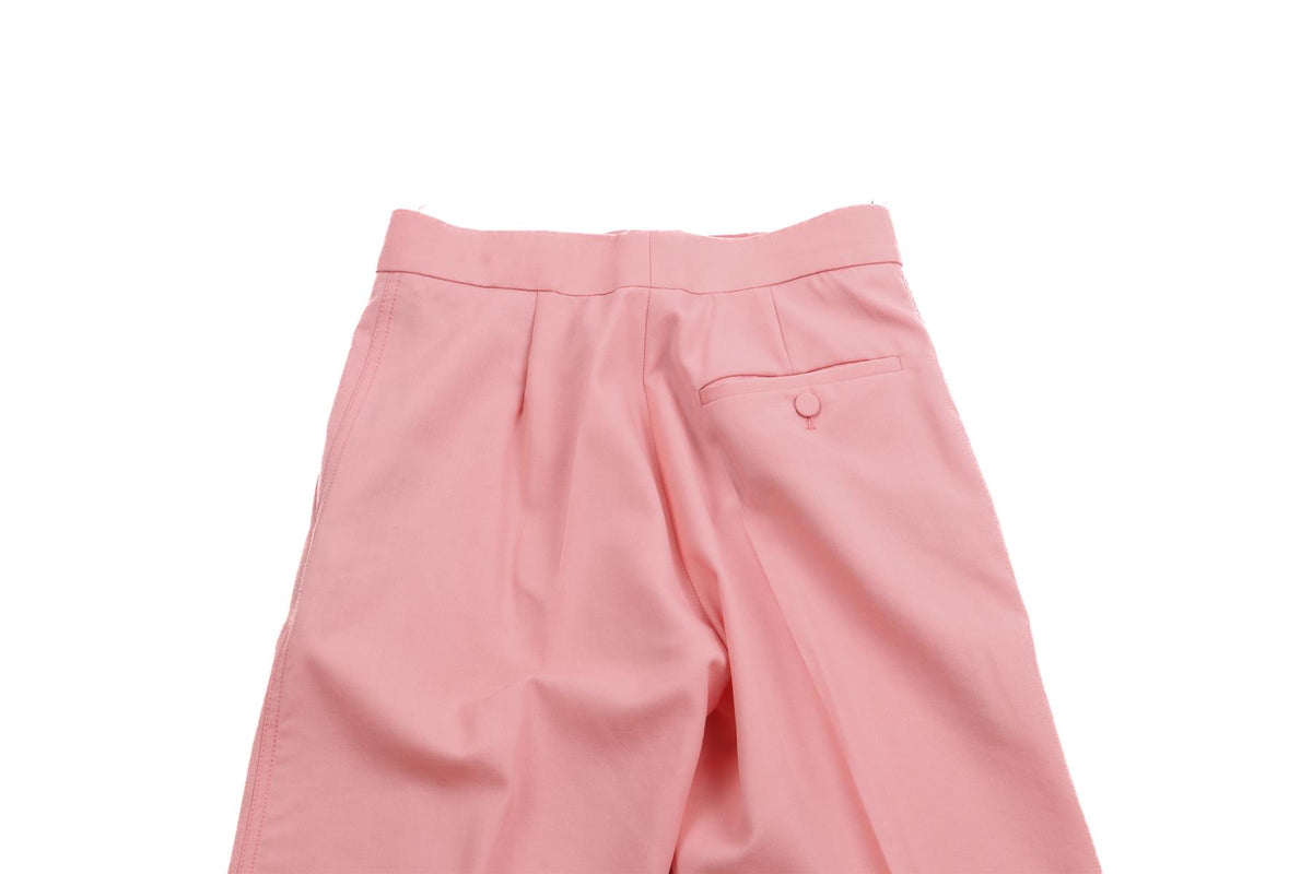 ROKSANDA PINK WOOL STRAIGHT LEG PANTS UK 6