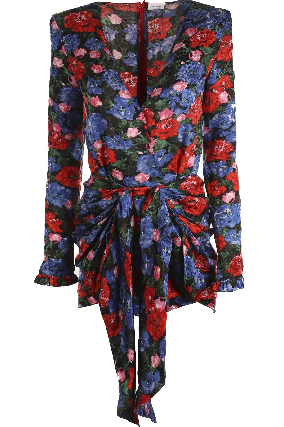 MAGDA BUTRYM MULTI SILK MINI DRESS UK 6