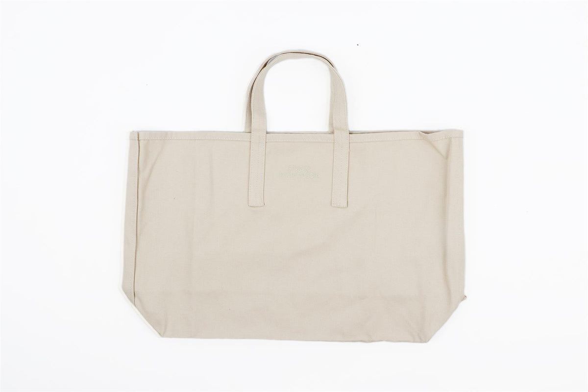 STUDIO NICHOLSON BEIGE CANVAS TOTE BAG