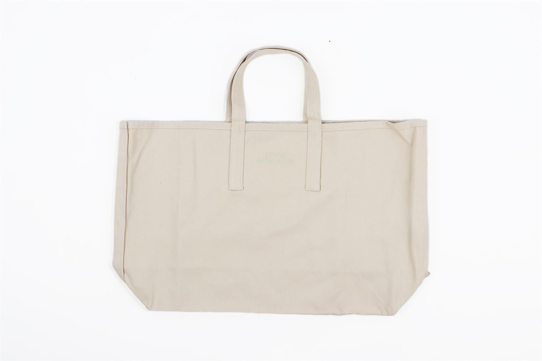 STUDIO NICHOLSON BEIGE CANVAS TOTE BAG nikkibradford