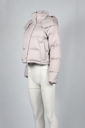 LULULEMON GREY PADDED SHELL DOWN JACKET US 4 UK 8