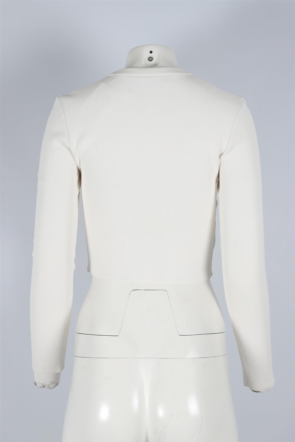 PROENZA SCHOULER WHITE KNIT TOP SMALL
