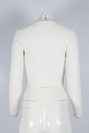 PROENZA SCHOULER WHITE KNIT TOP SMALL