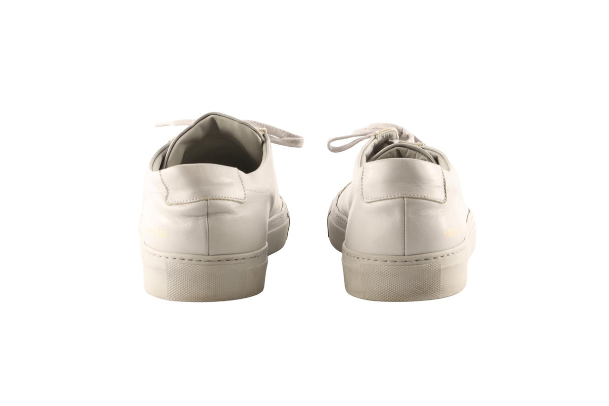 COMMON PROJECTS GREY MEN'S LEATHER SNEAKERS EU 46 UK 12 US 13