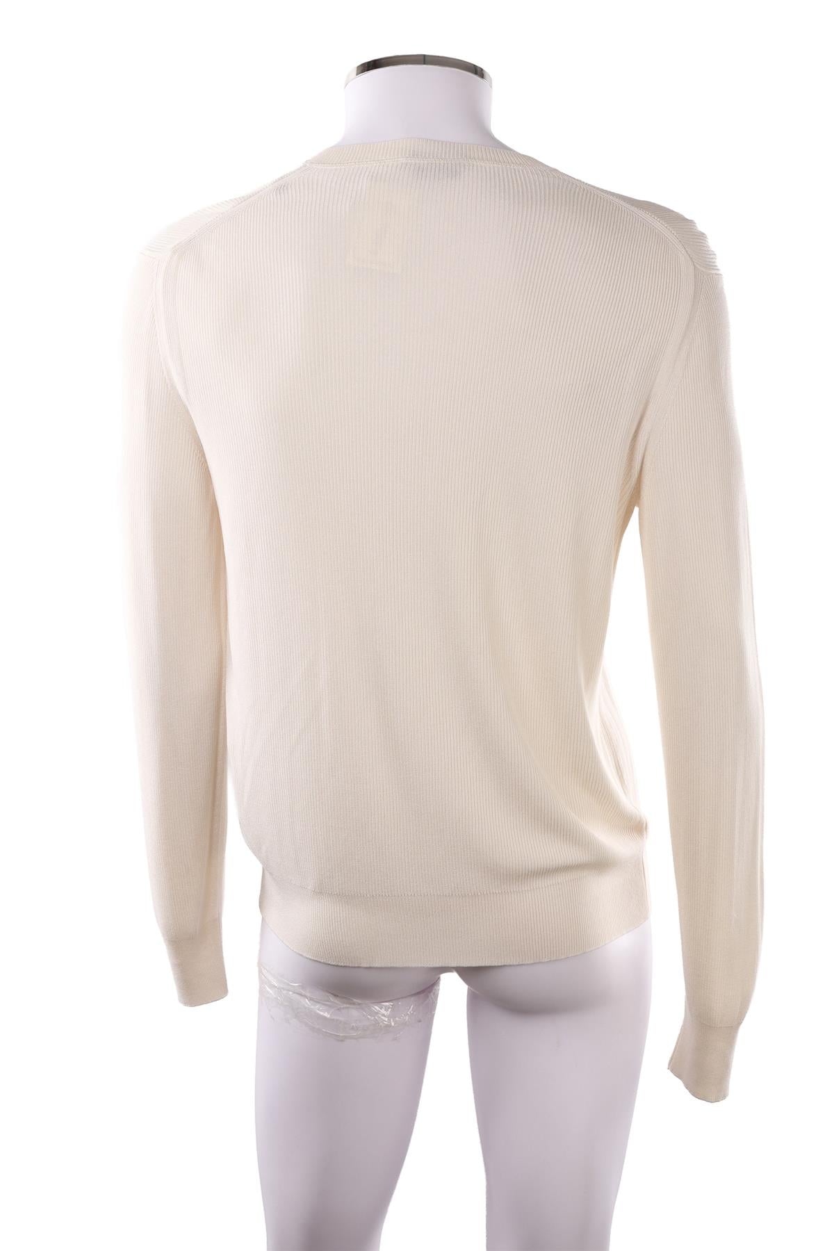 CREAM MEN'S SILK TOP