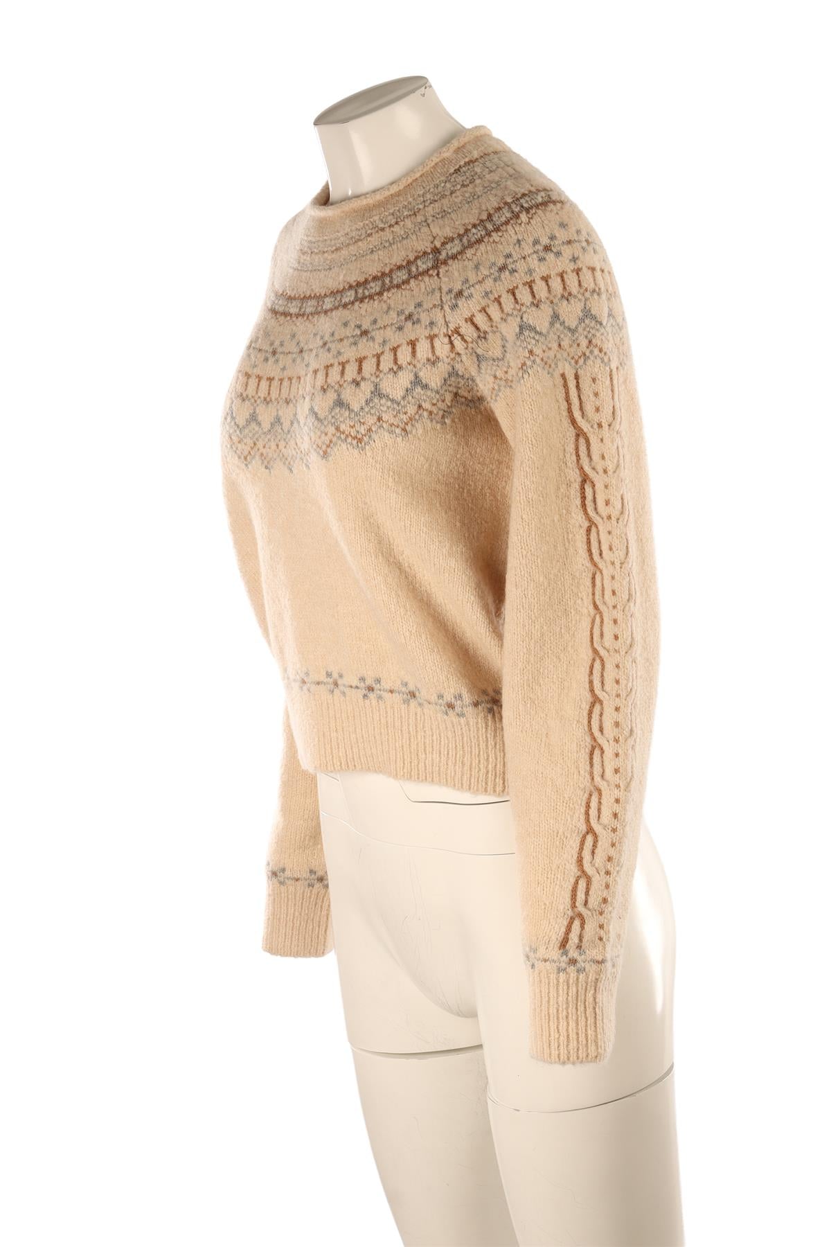 GUEST IN RESIDENCE BEIGE CASHMERE SWEATER SMALL