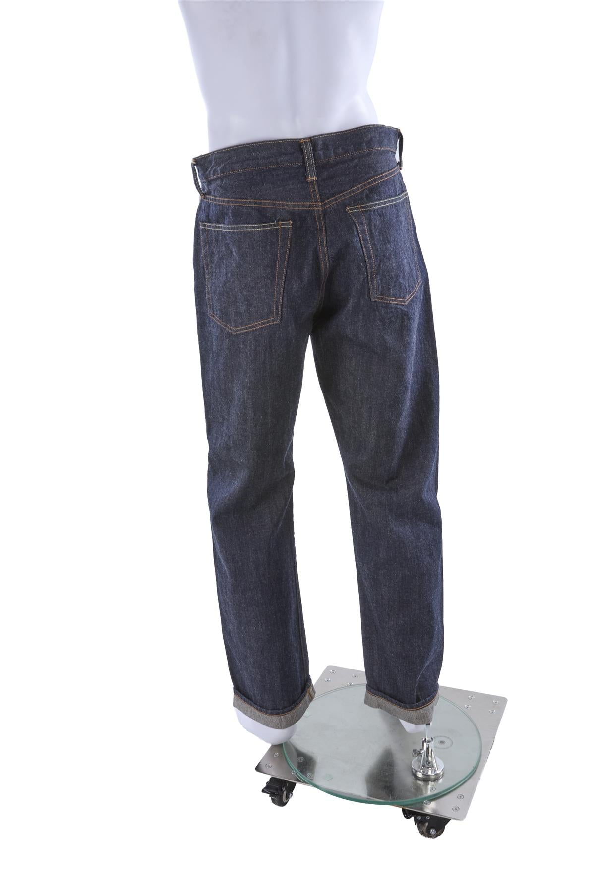 NAVY MEN'S HIGH RISE STRAIGHT LEG JEANS