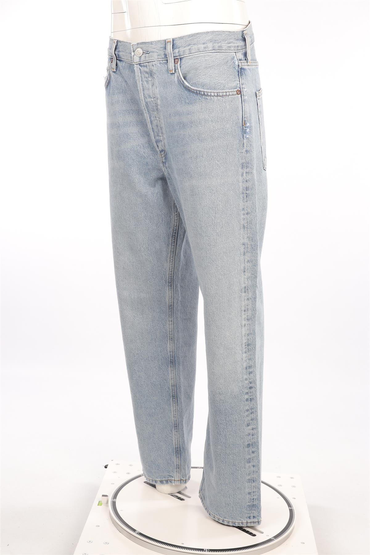 AGOLDE BLUE HIGH RISE STRAIGHT LEG JEANS W29 UK 10-12
