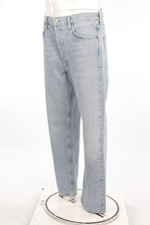 AGOLDE BLUE HIGH RISE STRAIGHT LEG JEANS W29 UK 10-12