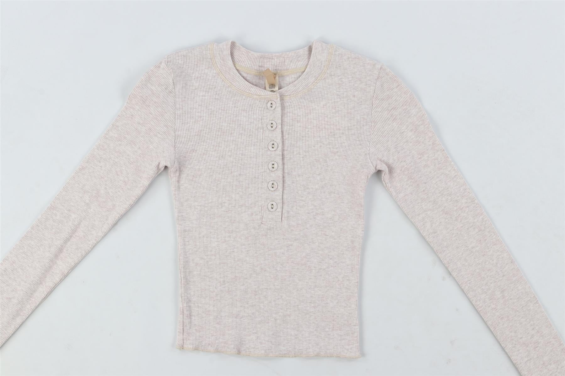 SKIMS GREY COTTON TOP XXSMALL