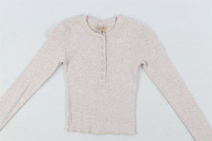 SKIMS GREY COTTON TOP XXSMALL