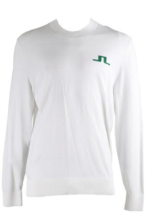 J LINDEBERG WHITE MEN'S KNIT TOP XLARGE