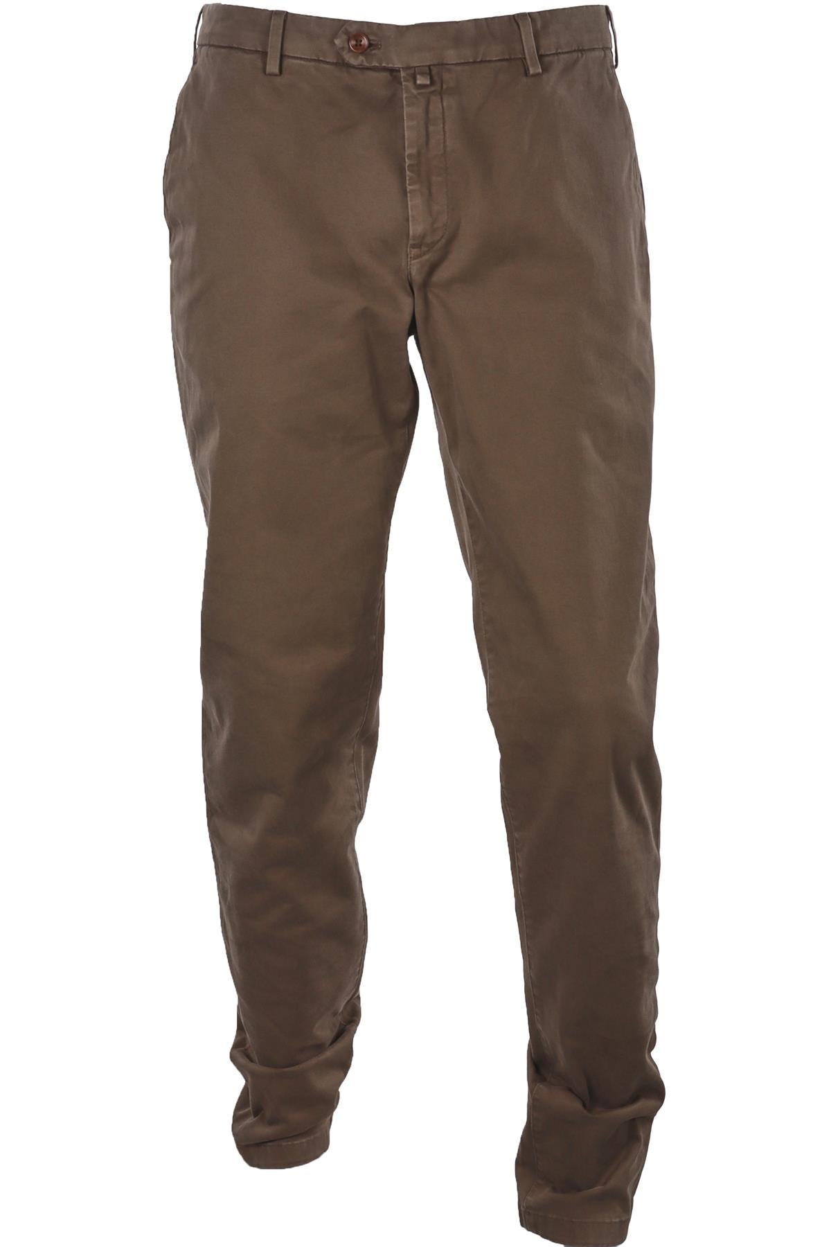 LORO PIANA GREEN MEN'S COTTON STRAIGHT LEG PANTS IT 50 UK 34 FR 42