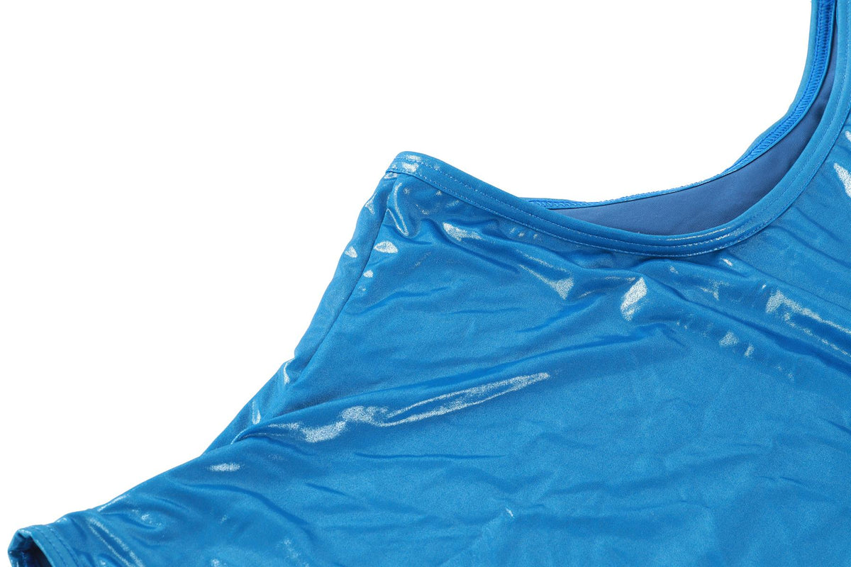 THE ATTICO BLUE SWIMSUIT MEDIUM