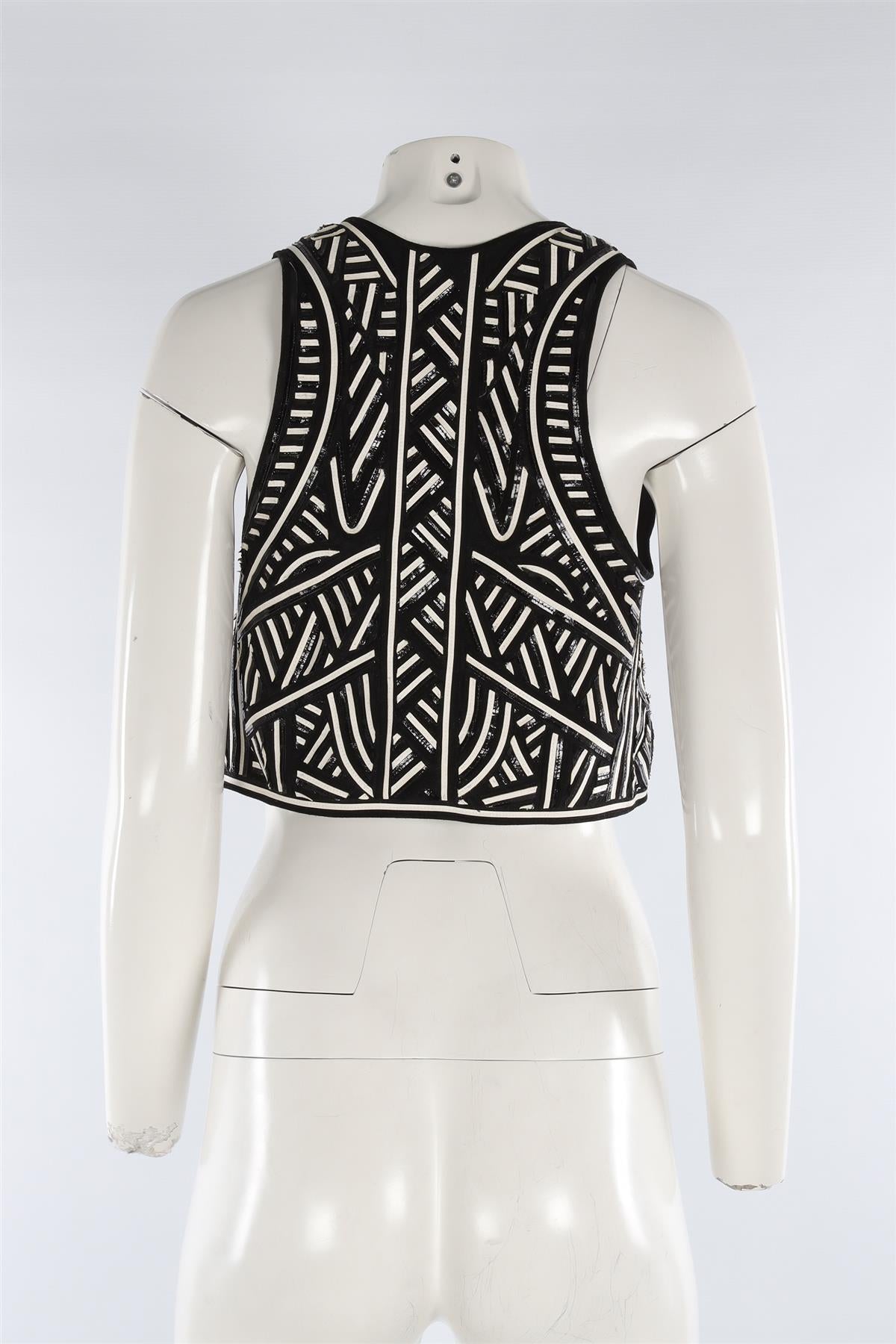 EMILIO PUCCI BLACK SILK TOP IT 40 UK 8