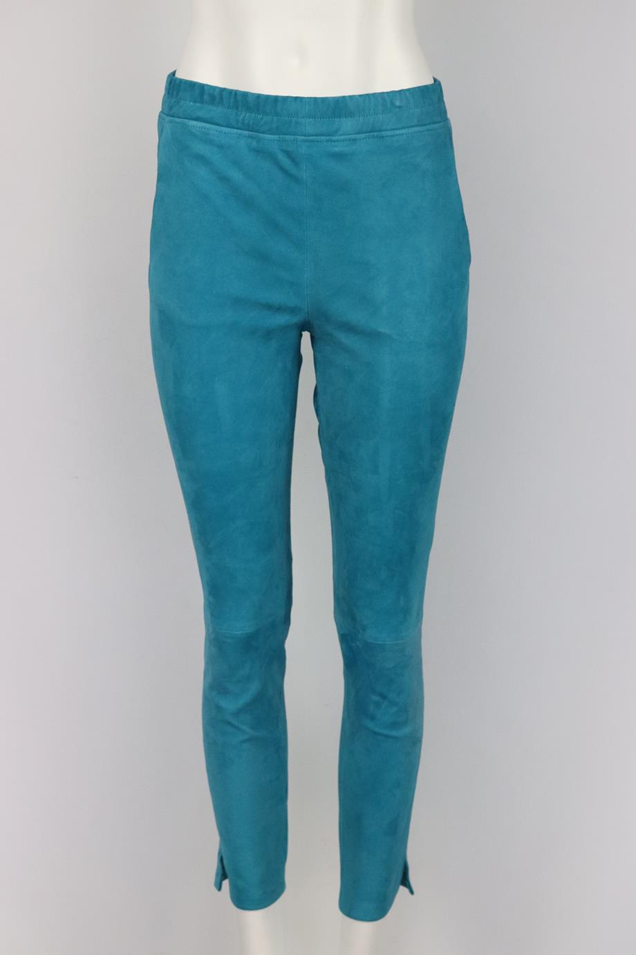 ARMA SUEDE SKINNY PANTS UK 10